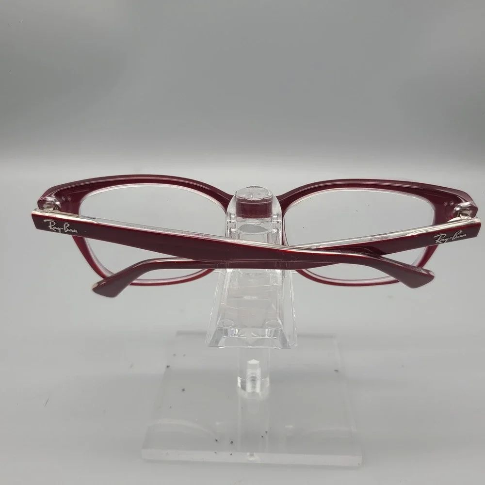 Ray-Ban RB 5285 5738 Cherry Red Clear Square Eyeglasses Frames 53-19-145
